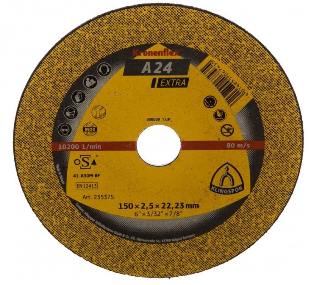 A 24 EXCUTTING WHEELS150X2.5X22.23MM
