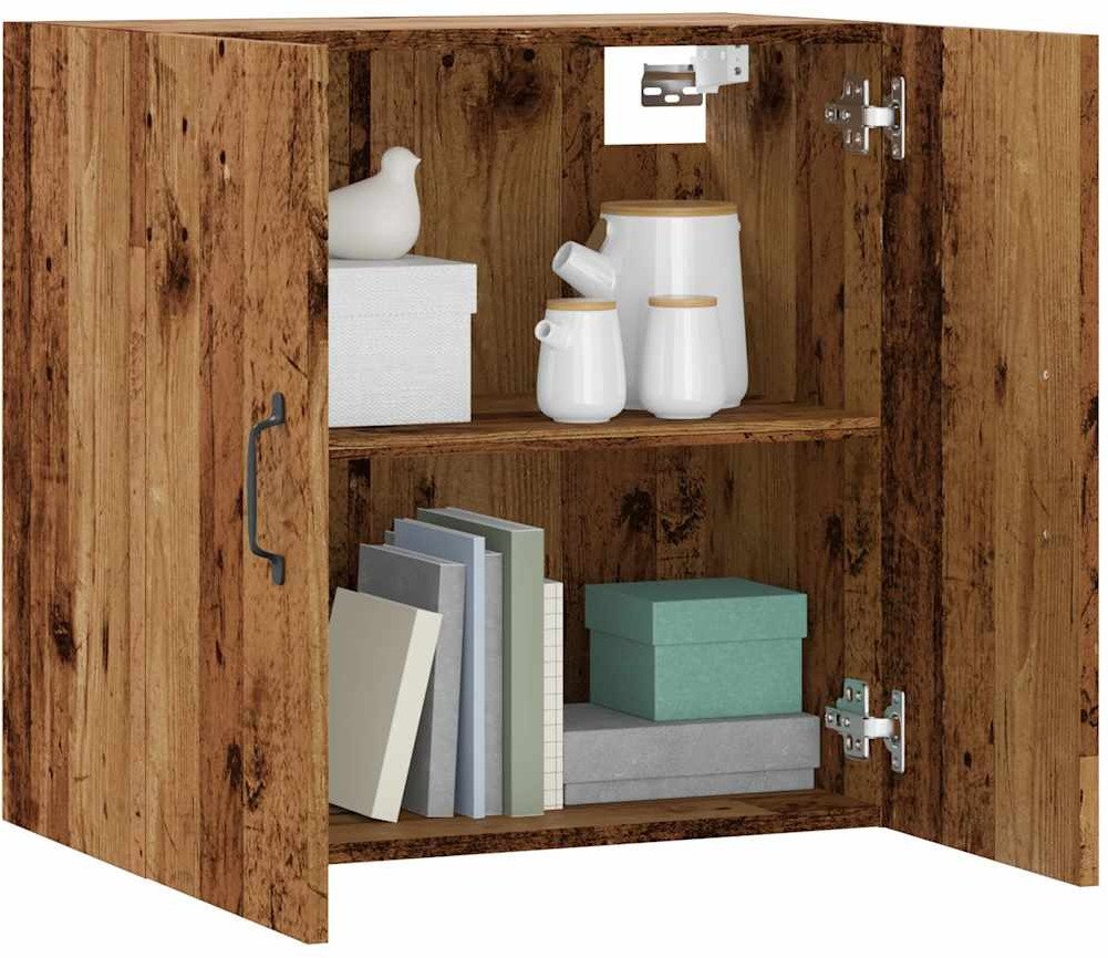 vidaXL Szafka wisząca, stare drewno, 60x31x60 cm