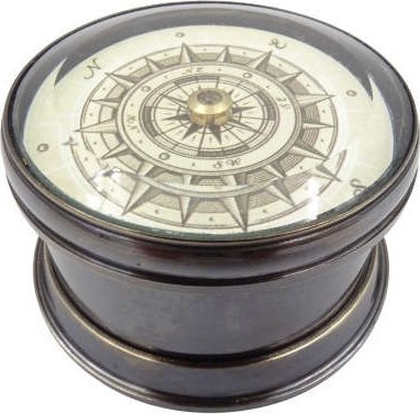 Giftdeco Busola mosiężna z pływającą tarczą