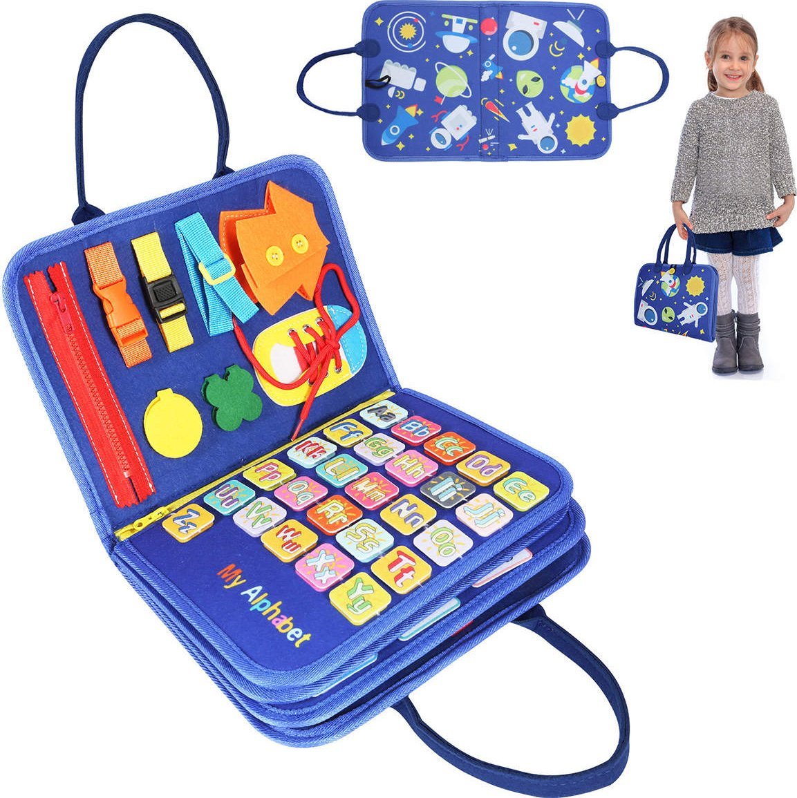 Tablica Manipulacyjna Sensoryczna Montessori XXL