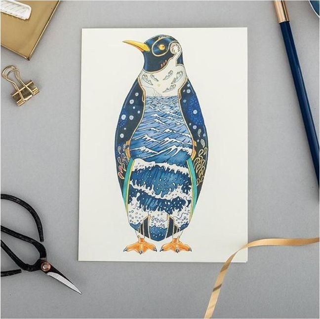 DM Collection Karnet A094 B6 + koperta Pingwin