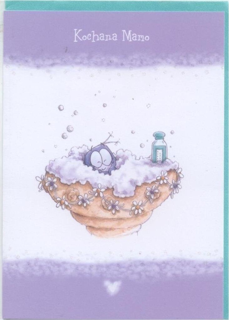 Aligator Kartka z sówką bobble - Kochana Mamo