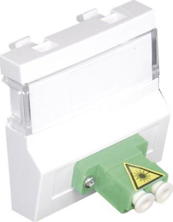 Efapel EFAPEL QUADRO45 Moduł światłowodowy pojedynczy LC DUPLEX 45449 SBR