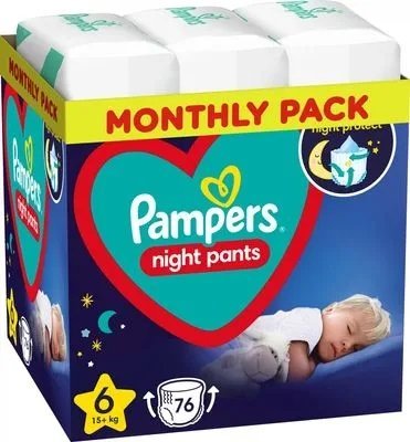 Pampers Easy Pants pieluchomajtki rozmiar 6 (15+ kg) 76 szt.