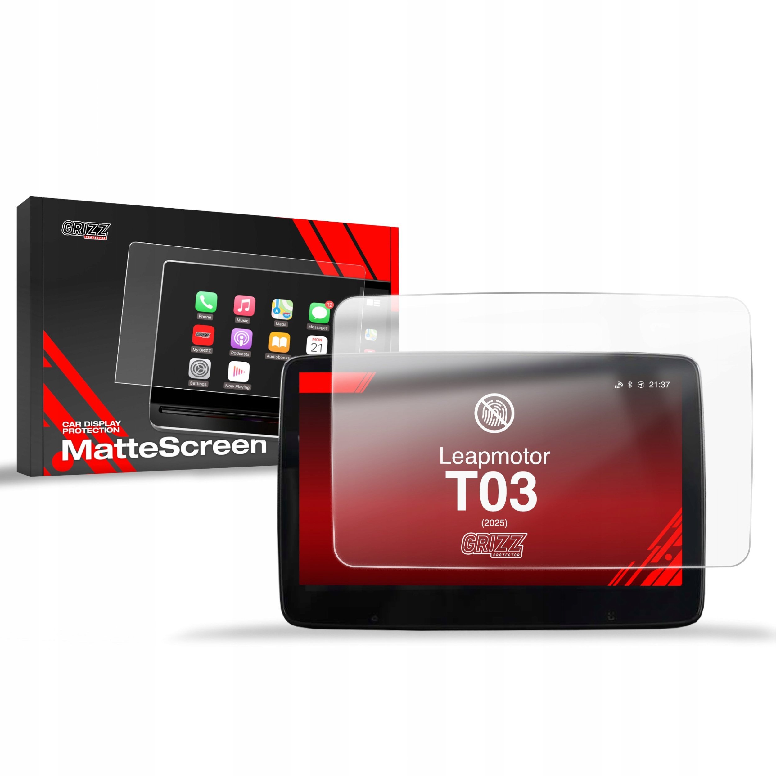 Folia matowa GrizzGlass CarDisplay Protection do Leapmotor T03 10,1" (2025)