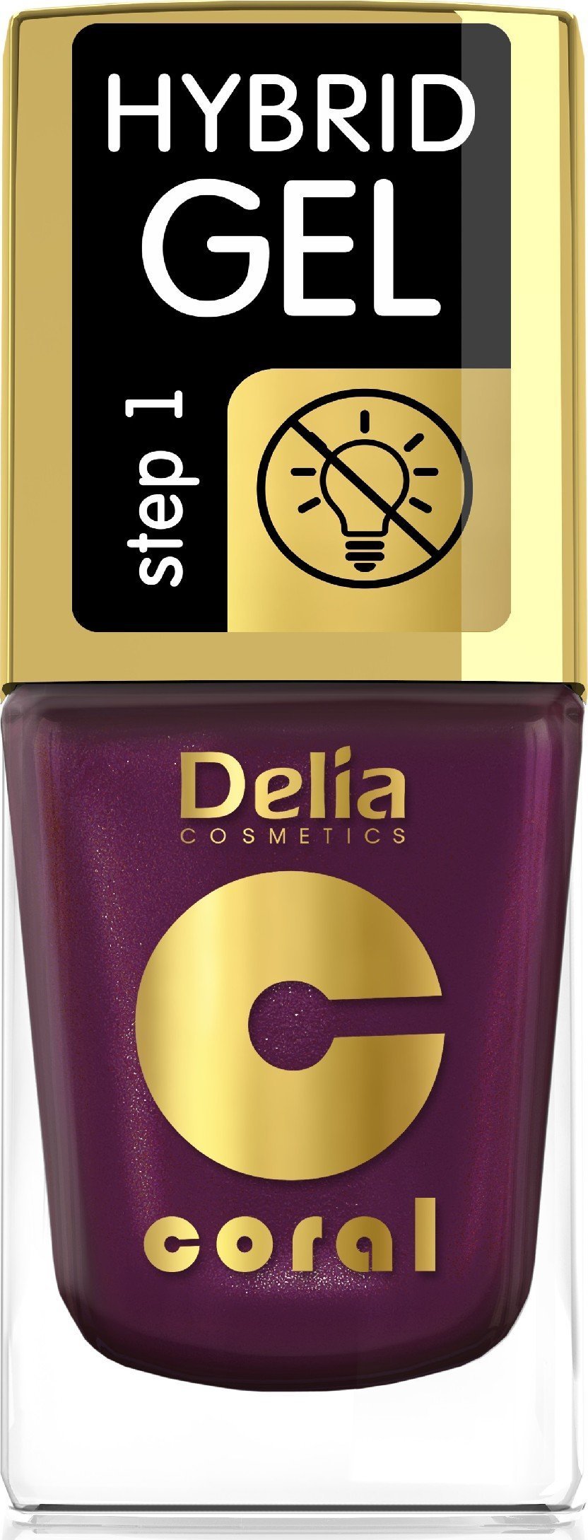 Delia Delia Cosmetics Coral Hybrid Gel Emalia do paznokci nr 76 11ml