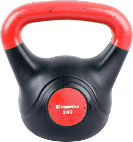 Kettlebell inSPORTline Dark bitumiczny 2 kg