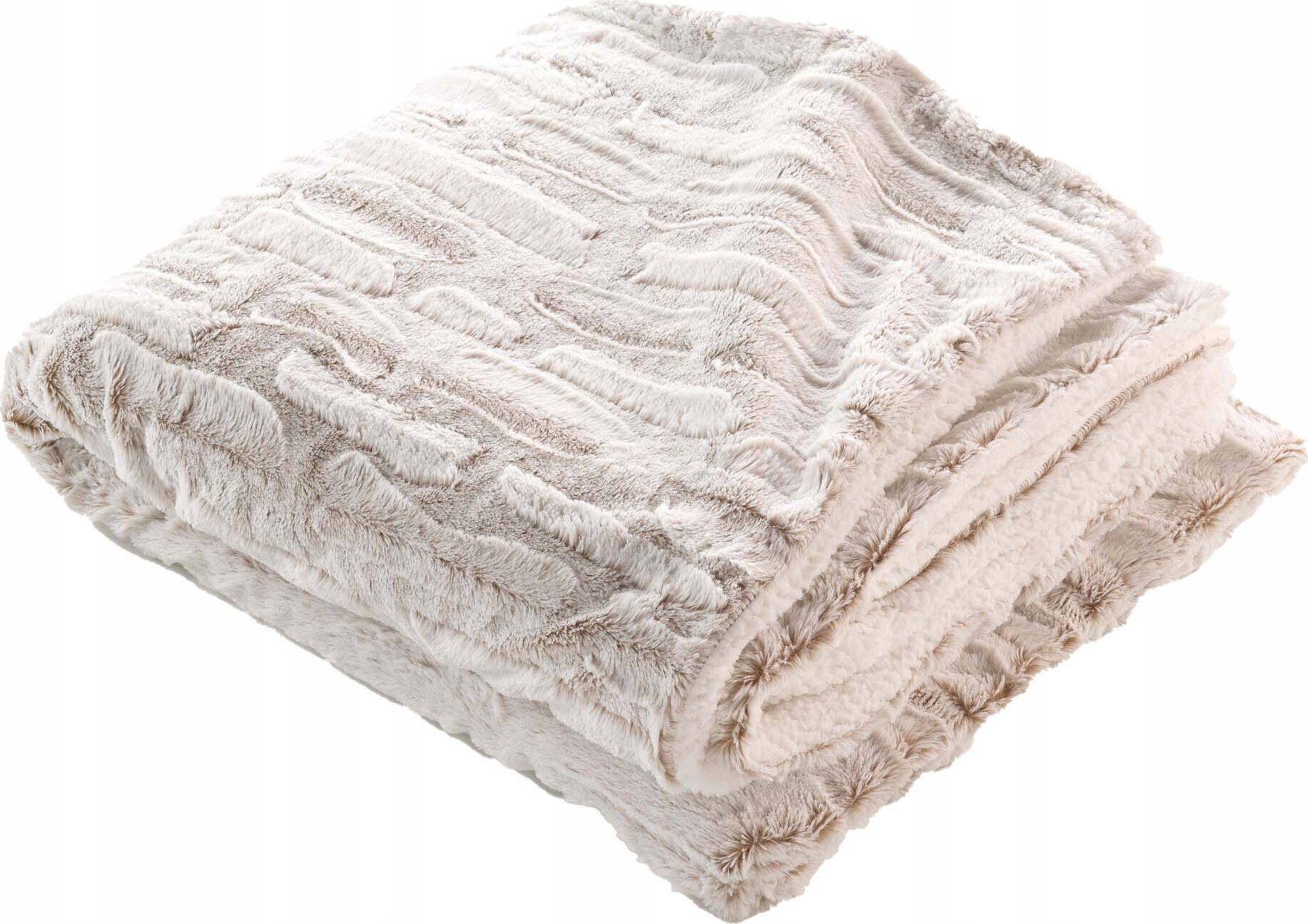 Douceur d`Interieur Pluszowy koc ze sztucznego futra, LYNX