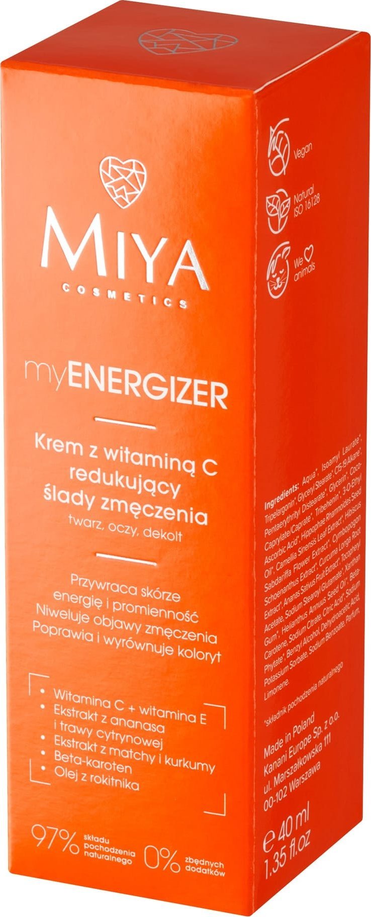 Miya MIYA myENERGIZER Krem z witaminą C redukujący ślady zmęczenia 40 ml