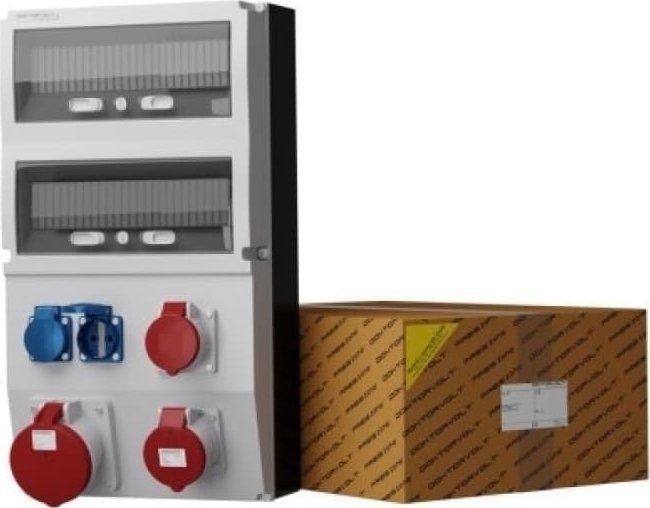 Doktorvolt Rozdzielnica budowlana eXT 63A 32A 16A 2x230V Mennekes Doktorvolt