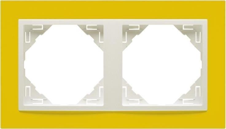 Efapel EFAPEL ANIMATO RAMKA 2-KROTNA ŻÓŁTY LODOWY 90920 TRG