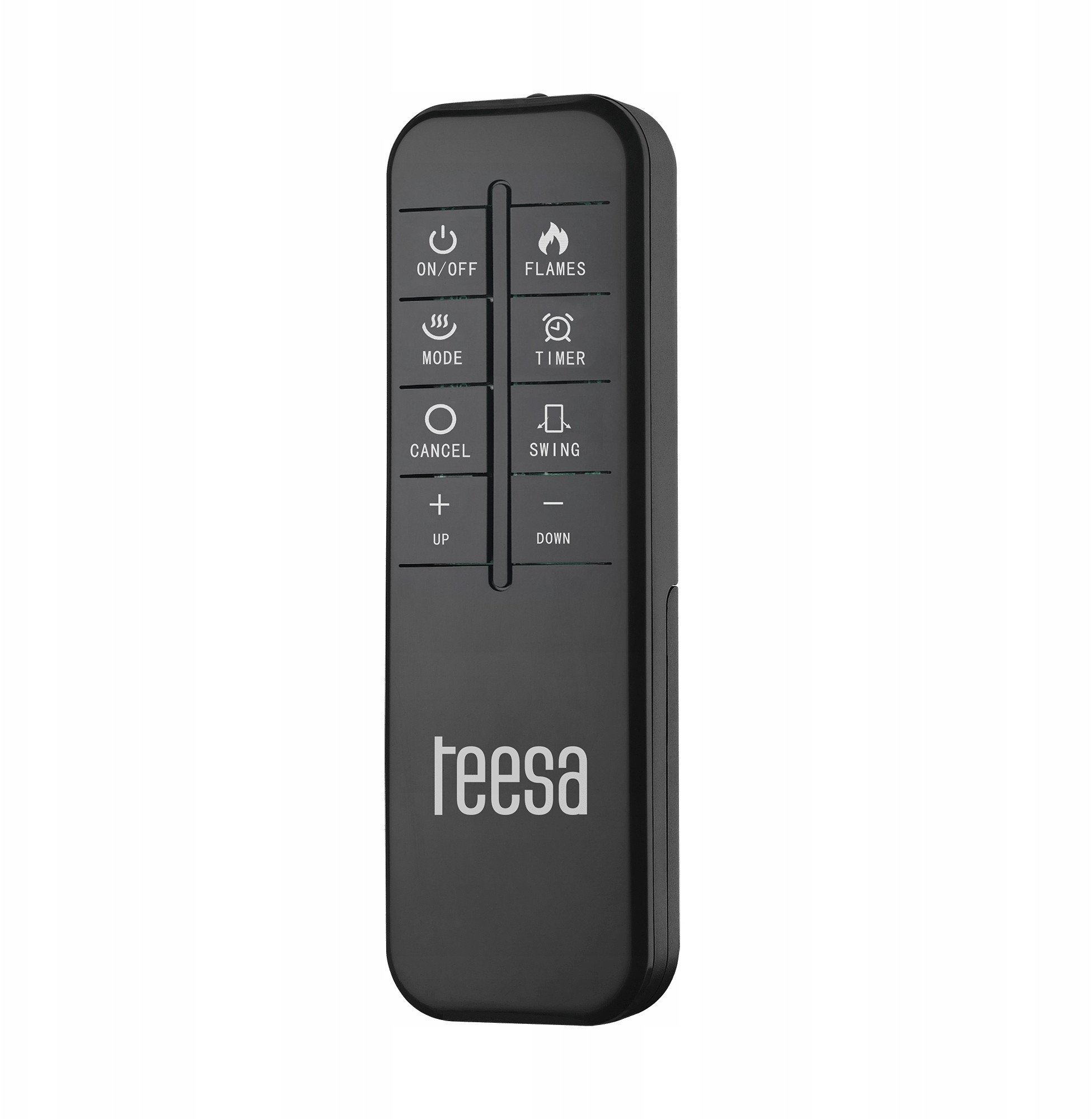 Termowentylator kolumnowy PTC Teesa z funkcją imitacji kominka