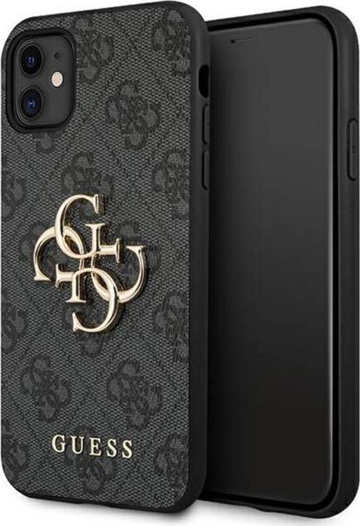 Guess GUHCN614GMGGR iPhone 11 6,1" szary/grey hardcase 4G Big Metal Logo