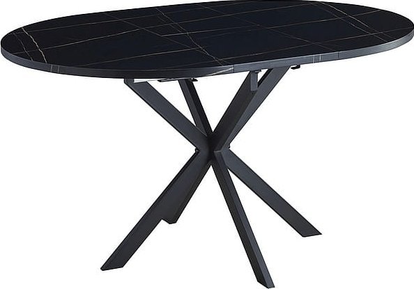 Signal STÓŁ GASTON CZARNY EFEKT MARMURU/CZARNY MAT 100(135)X100