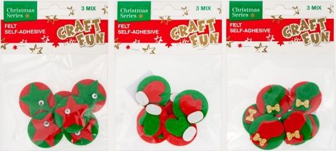 Craft with Fun CF OZDOBA BN FILC DEKORACJE SPRZYL 3MIX 60/300