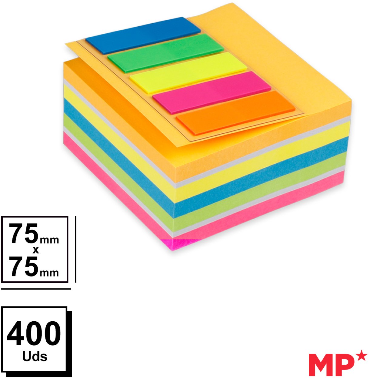 MP PN185 karteczki samoprzylepne 75 x 75 mm 400 k.