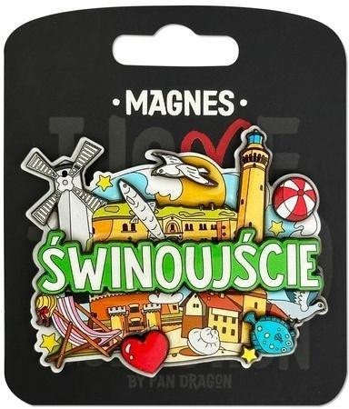 Pan Dragon Magnes I love Poland Świnoujście ILP-MAG-C-SWI-40