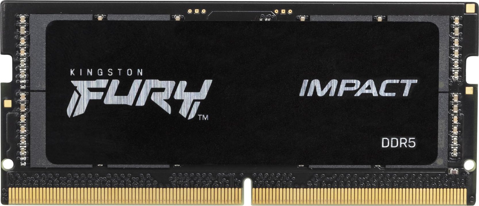 Pamięć do laptopa Kingston Fury Impact, SODIMM, DDR5, 16 GB, 6000 MHz, CL38 (KF560S38IB-16)