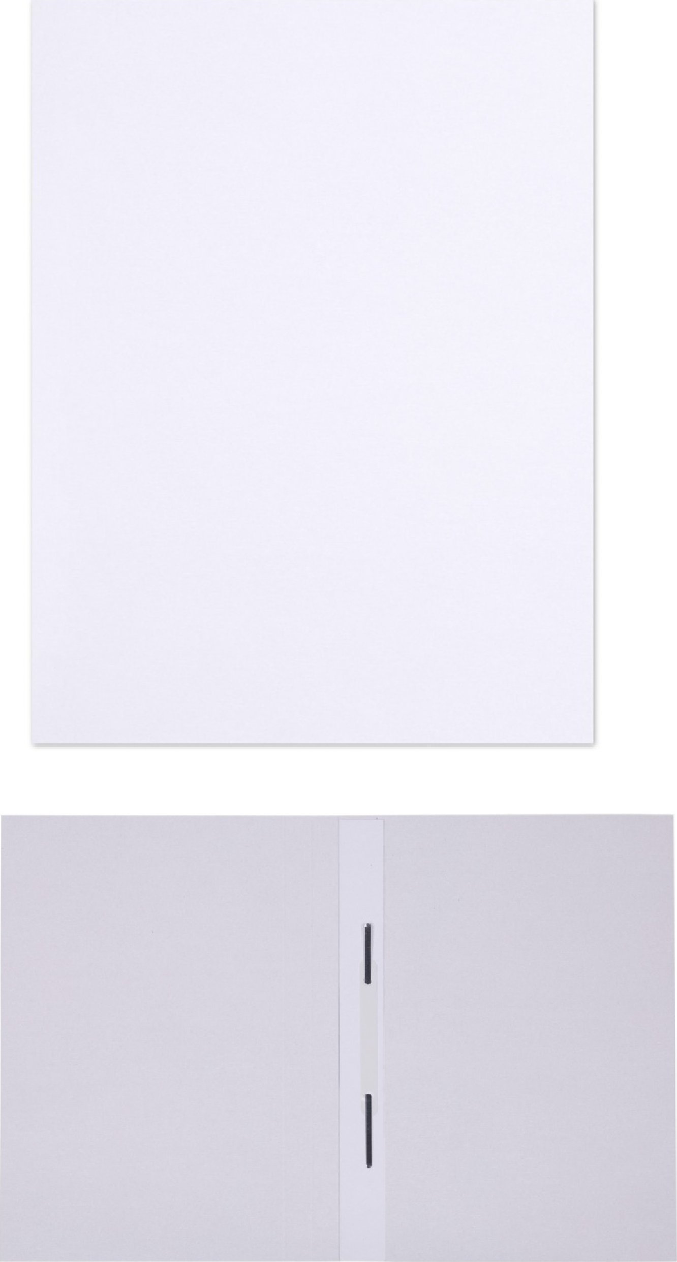 Skoroszyt A4 wpinany biały