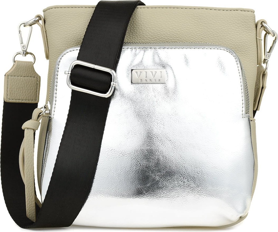 Vivi Paris Torebka Damska na Ramię Vivi Paris Szaro Srebrna