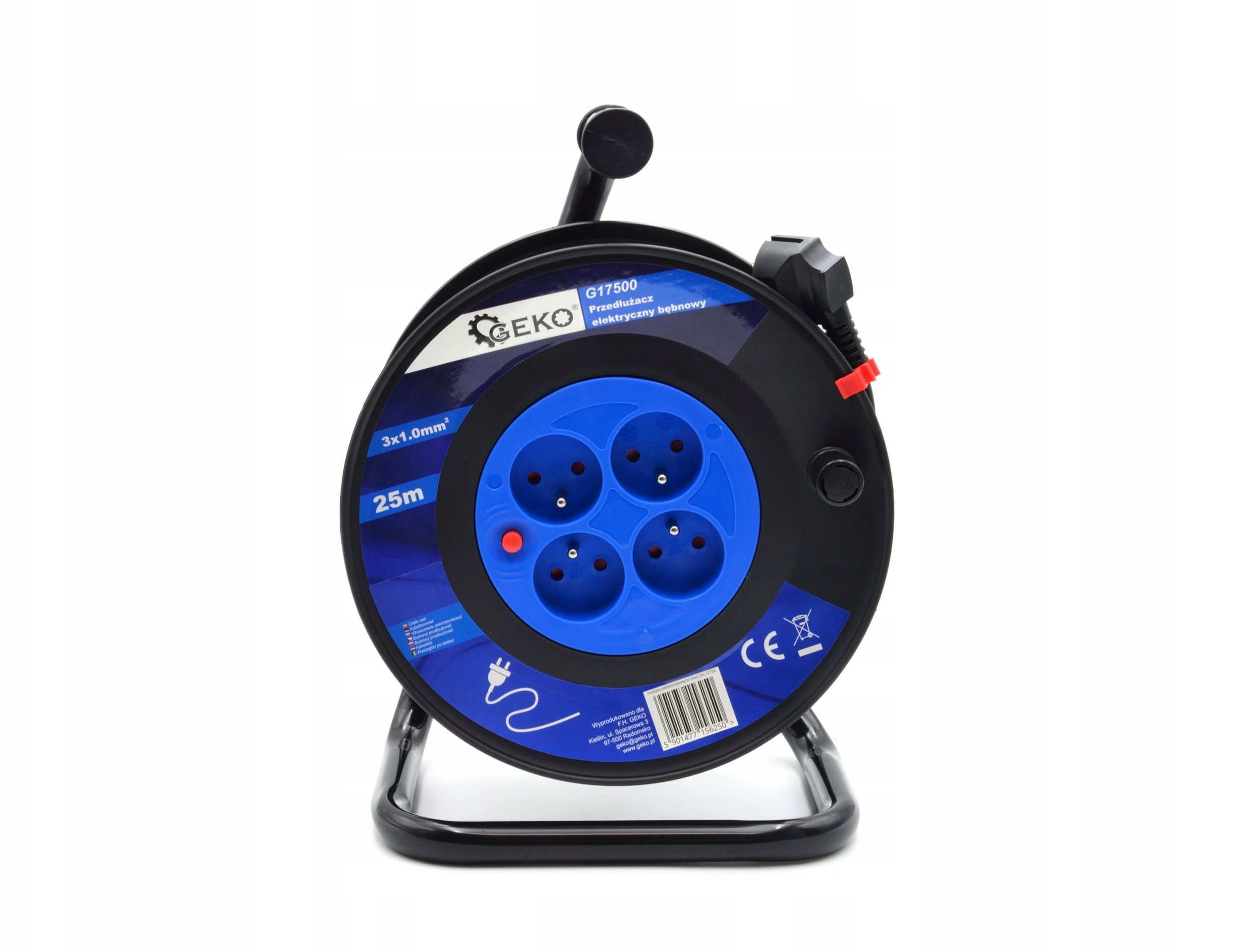 Przedłużacz elektryczny bębnowy 3x1.0mm2 25m (1)