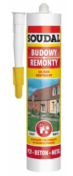 Soudal Silikon budowlany o utwardzaniu neutralnym 310ml bezbarwny