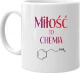 Koszulkowy Miłość to chemia - kubek z nadrukiem