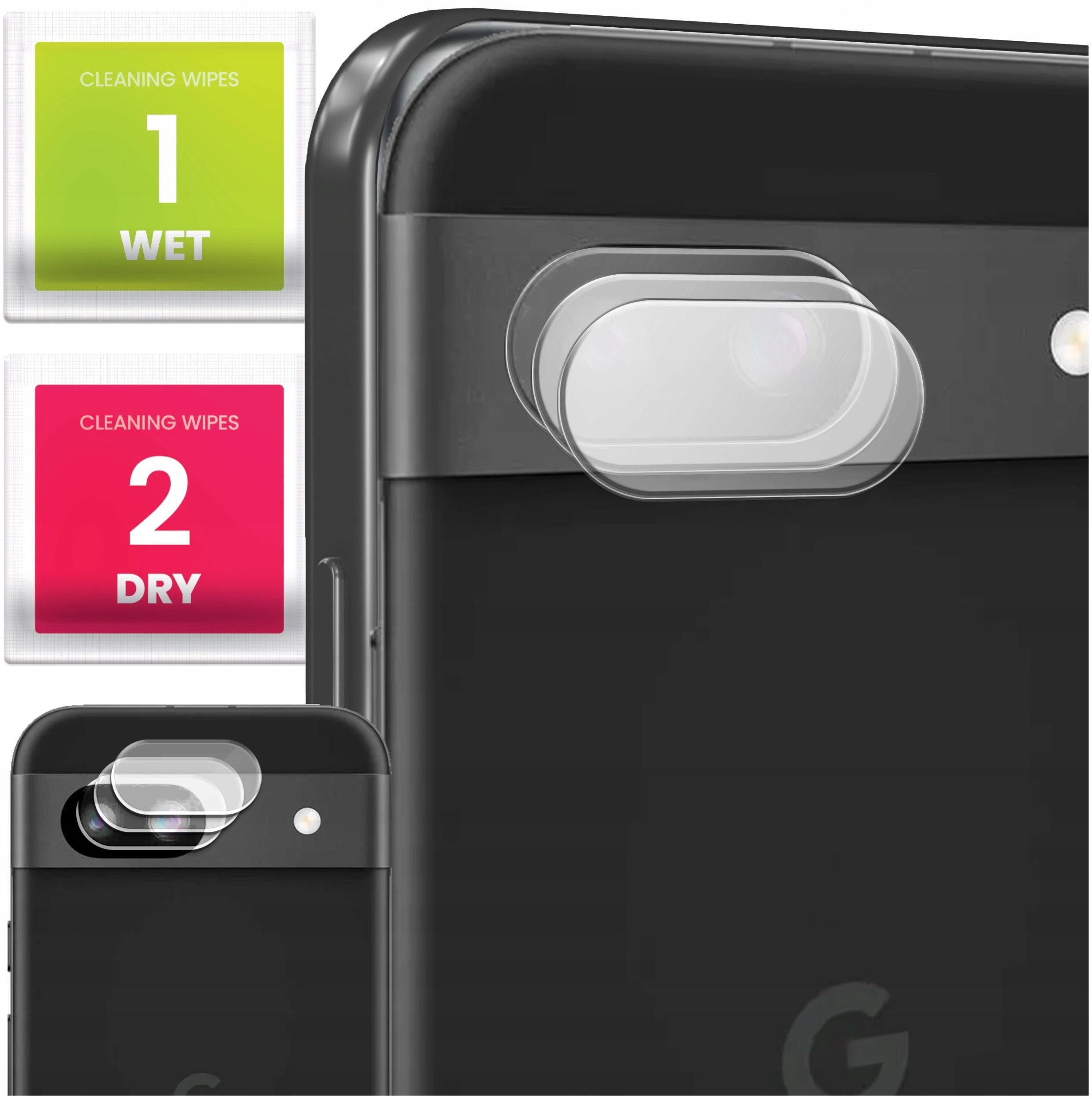 3-PAK Szkło Na Aparat Do Google Pixel 8a (Hartowane, Ochronne, Na Obiektyw)