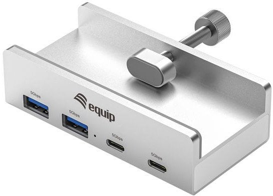 Equip 128967 huby i koncentratory USB 3.2 Gen 1 (3.1 Gen 1) Type-A 5000 Mbit/s Aluminium