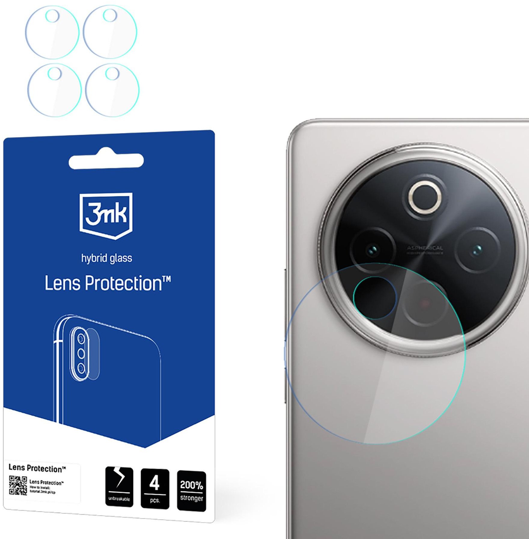 VIVO Y300 PRO - 3MK LENS PROTECTION