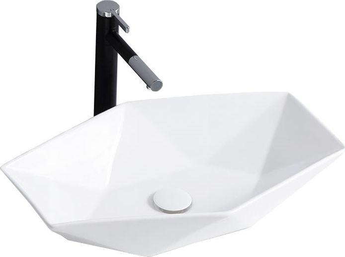 Umywalka Rea Umywalka Nablatowa Vegas Biała Rea