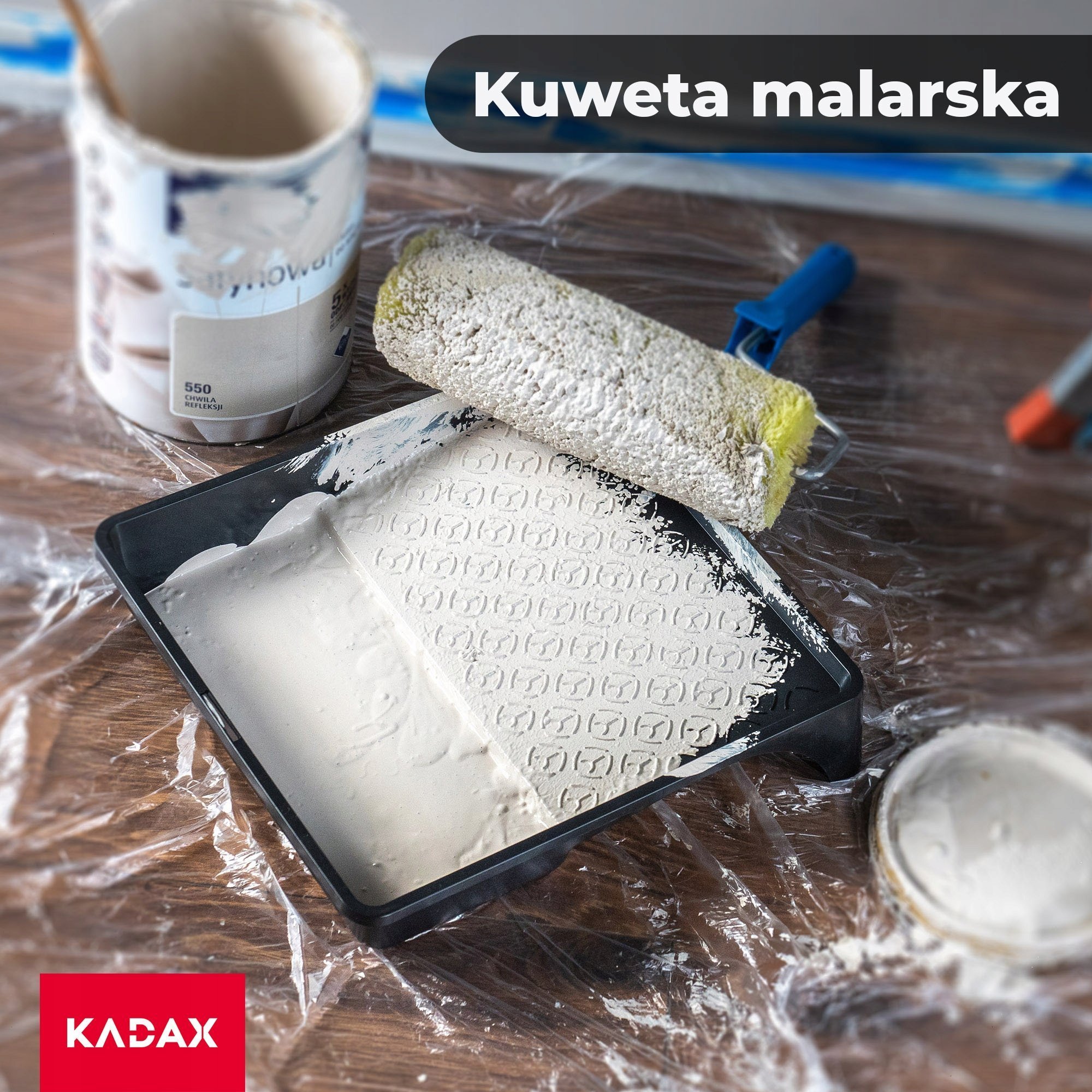 Kadax Kuweta Malarska Na Wałek Farba 320 mm Czarna 12szt