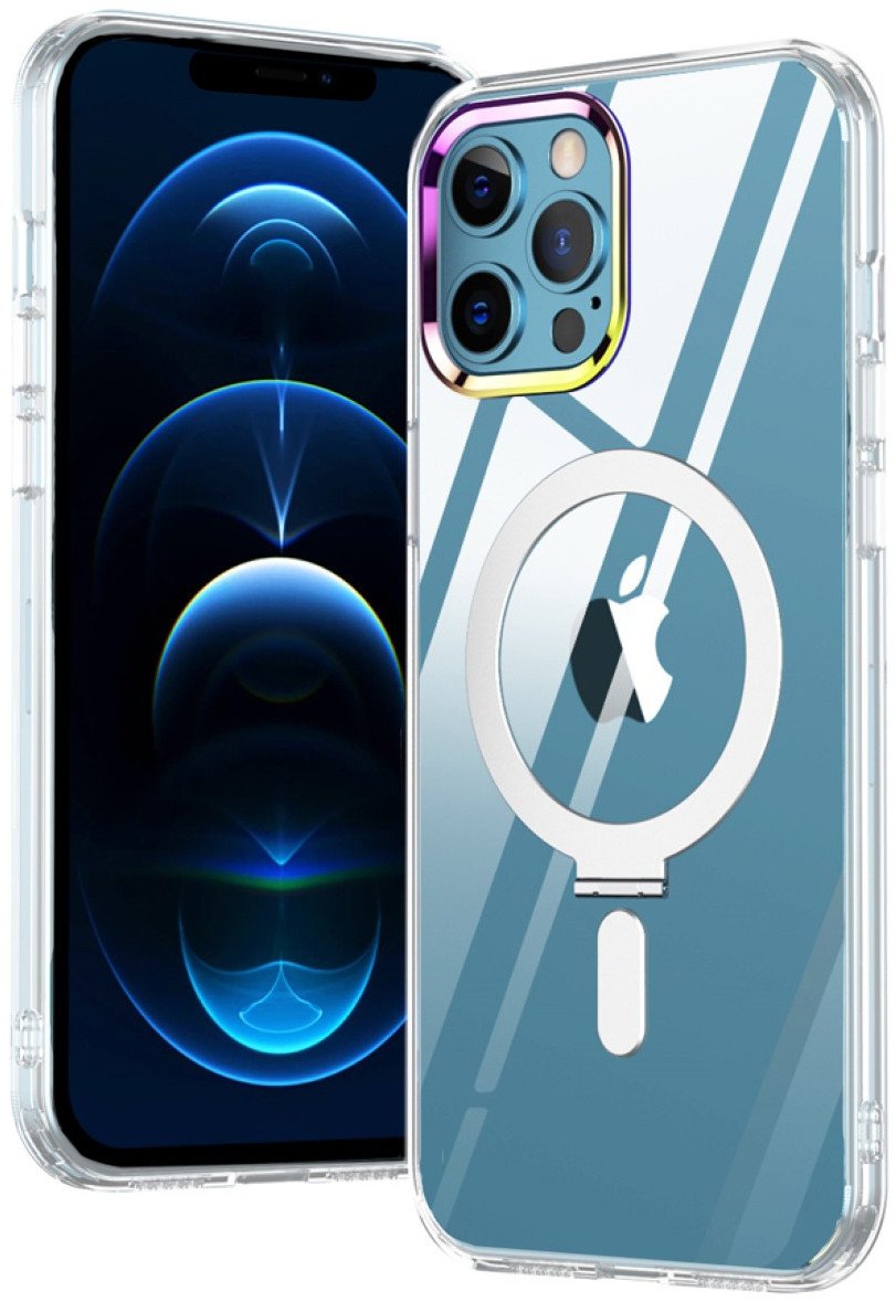 Etui magnetyczne Magsafe z podstawką do iPhone 14 Pro Max, przezroczyste