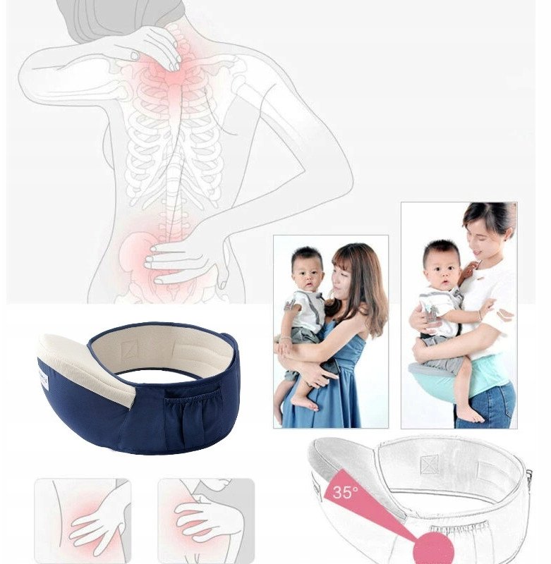 NOSIDEŁKO BIODROWE NOSIDŁO SIEDZISKO BRĄZOWE