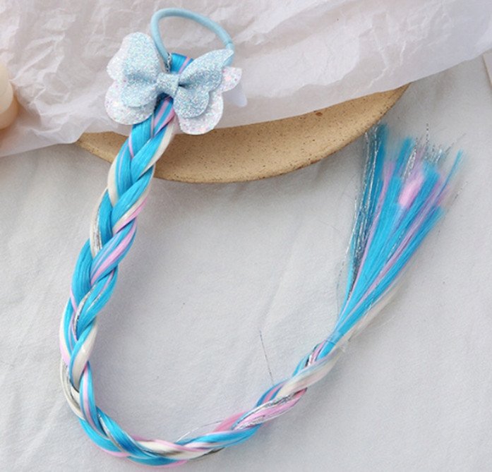 WŁOSY SYNTETYCZNE WARKOCZYKI DOCZEPIANE kolor A1