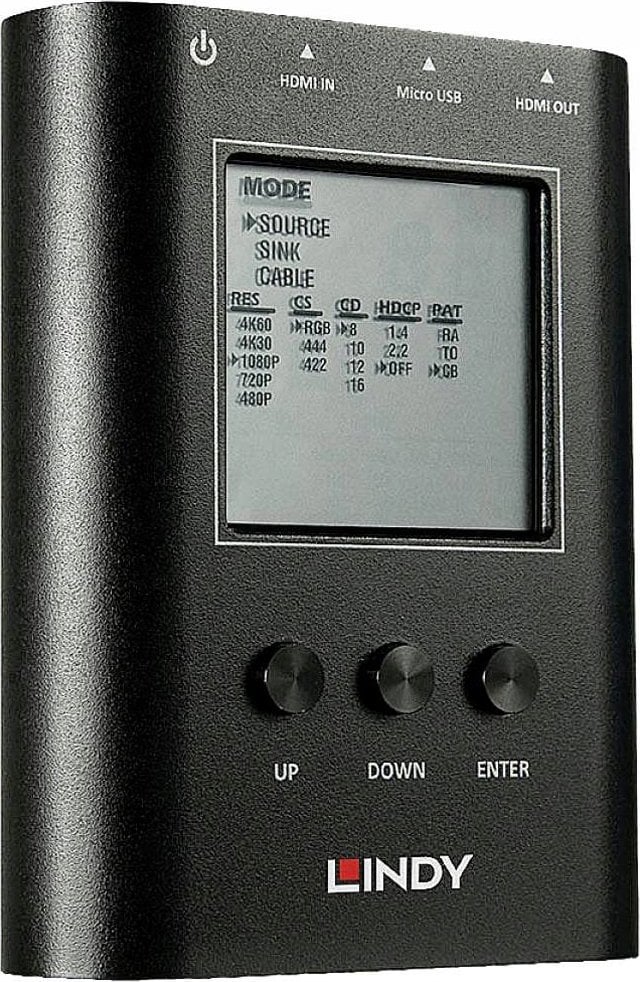 Adapter USB Lindy Adap HDMI 18G Signal Analyser i Generator