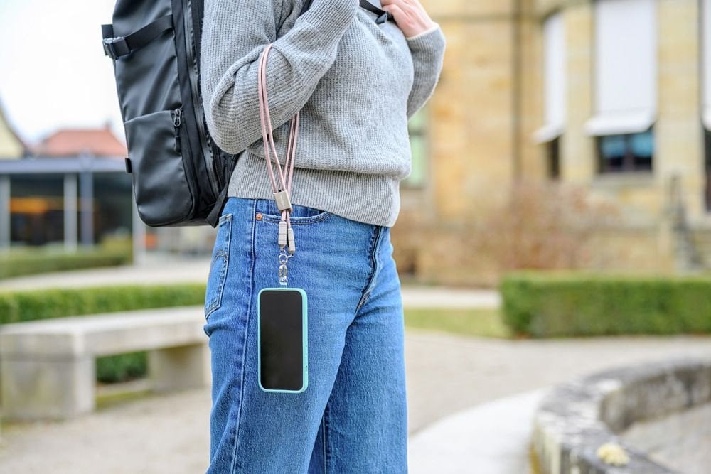 Kabel USB Stabilus USB-C - USB-C 1.2 m Różowy (1700-0193)