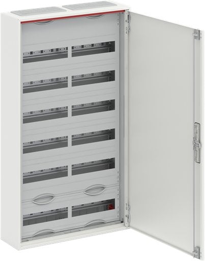 Rozdzielnica modułowa natynkowa hermetyczna stalowa ComfortLineCA 6x24 144M IP44 125A II klasa drzwi pełne N+PE Quick CA26V 2CPX