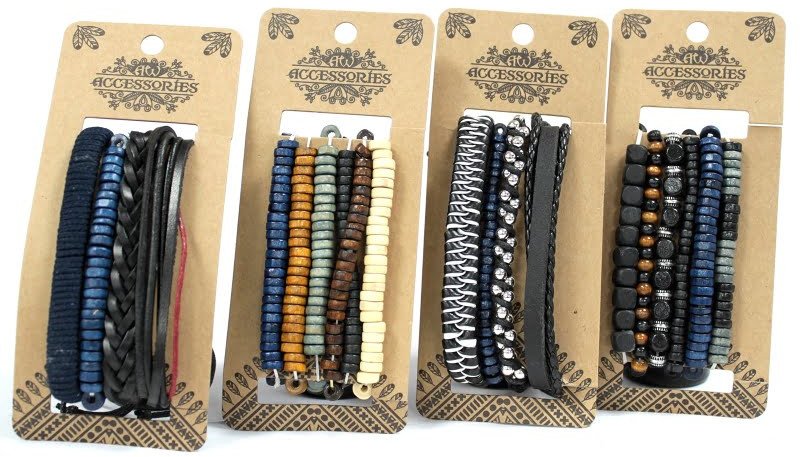 Zestaw Męskich Bransolet - Romantyczny niebieski