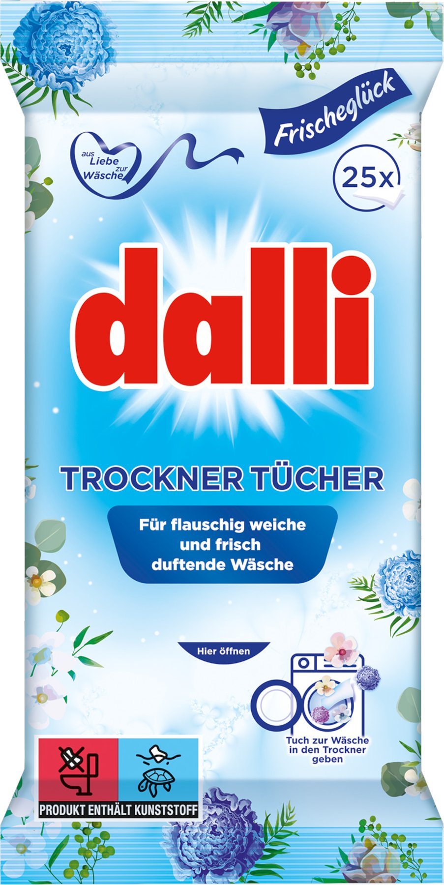 DALLI Chusteczki do suszarek DALLI 25 szt