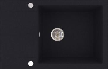 Zlewozmywak Berg GRANITOWY BERG ELEMENT BRL1211A 1,0 MOC CZARNY METALIK