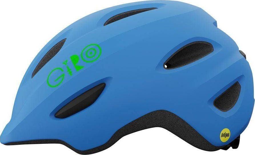 Giro Kask dziecięcy juniorski GIRO SCAMP MIPS matte blue lime roz. XS (45-49 cm) (NEW)