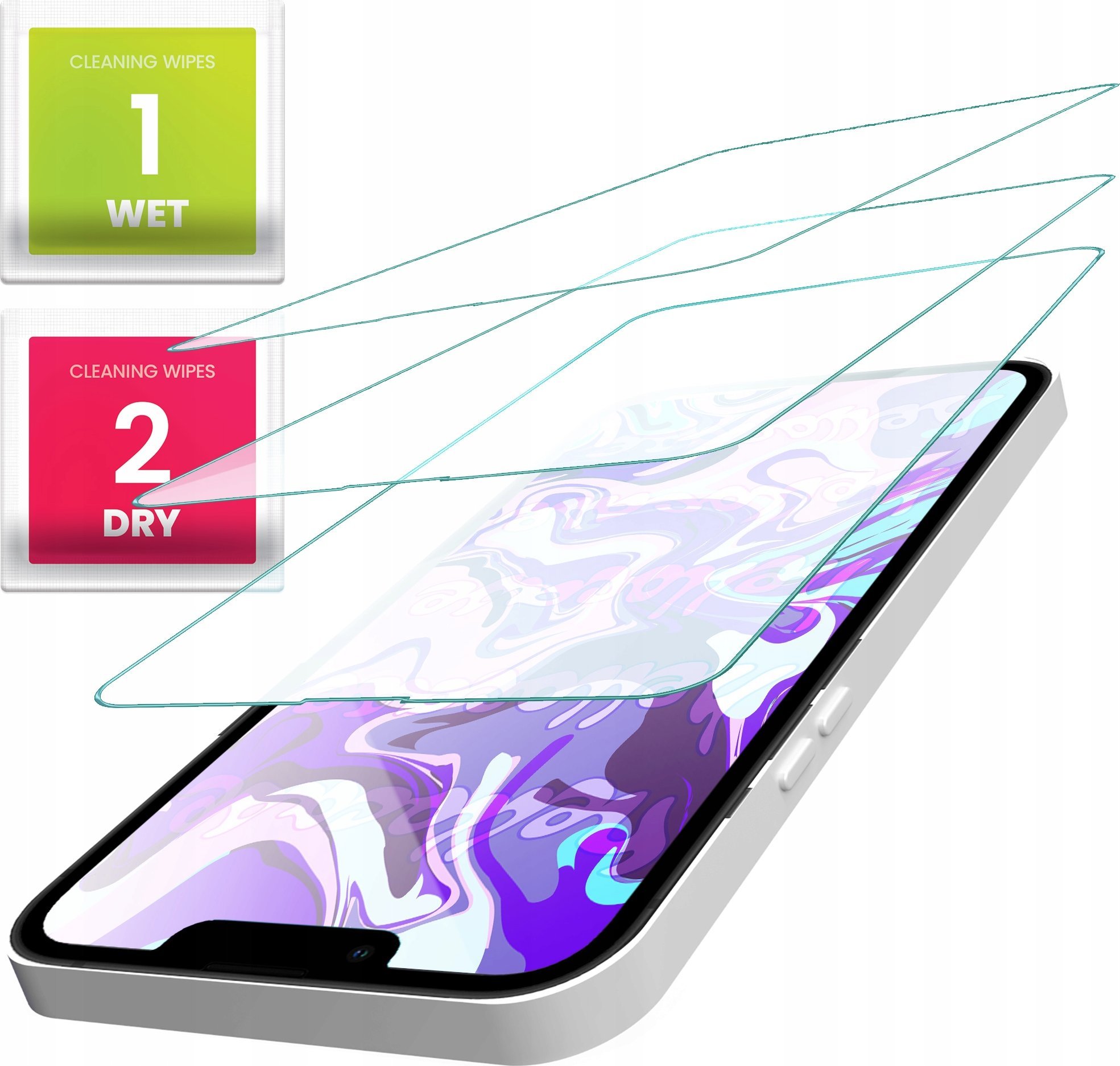 Hello Case 3-PAK Szkło Hartowane do Iphone 13 Pro Max (szybka, płaskie 2.5D, ochronne)