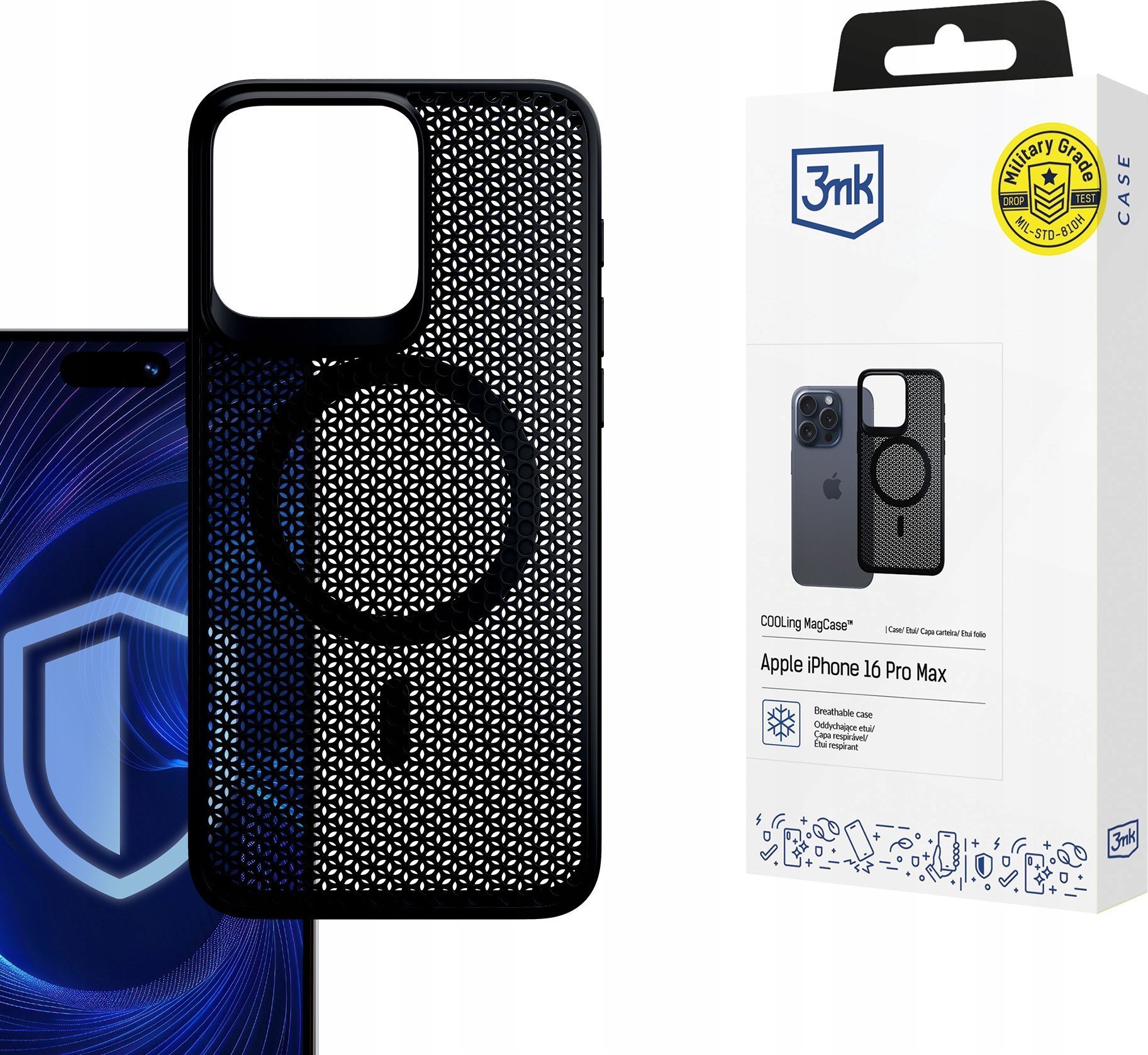 3MK Etui COOLing MagCase do Apple iPhone 16 Pro Max