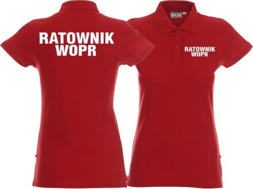 LPP - Promostars Koszulka Polo damska RATOWNIK WOPR czerwona