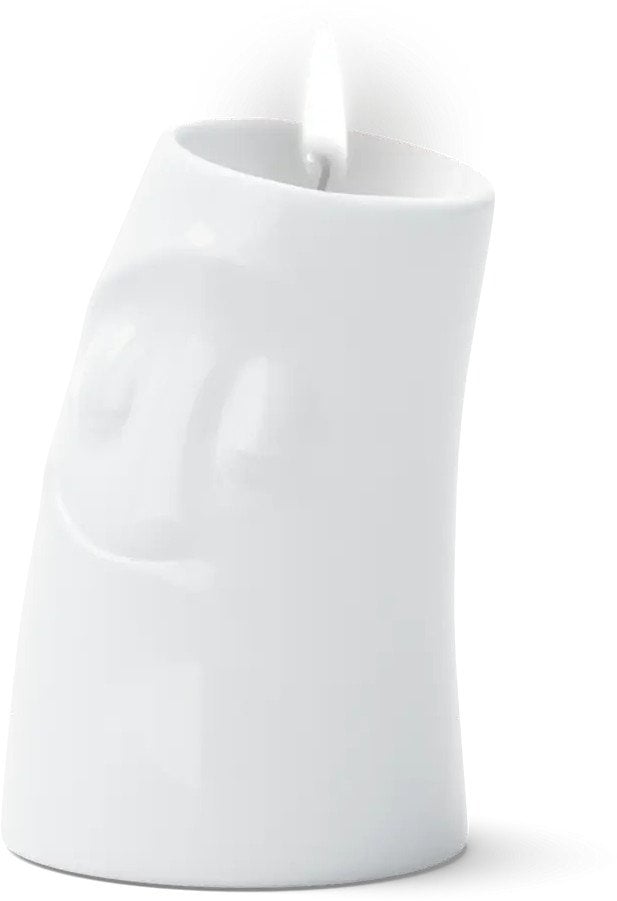 FIFTYEIGHT Kerzenschmusie VERSCHMUST Groß Kerzenhalter weiß