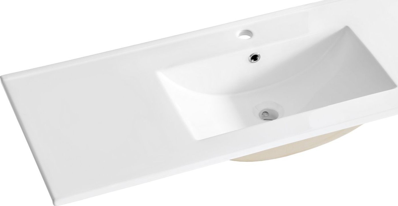 Umywalka Comad Umywalka ceramiczna, pojedyncza, Lava, 121x46x17 cm, biały