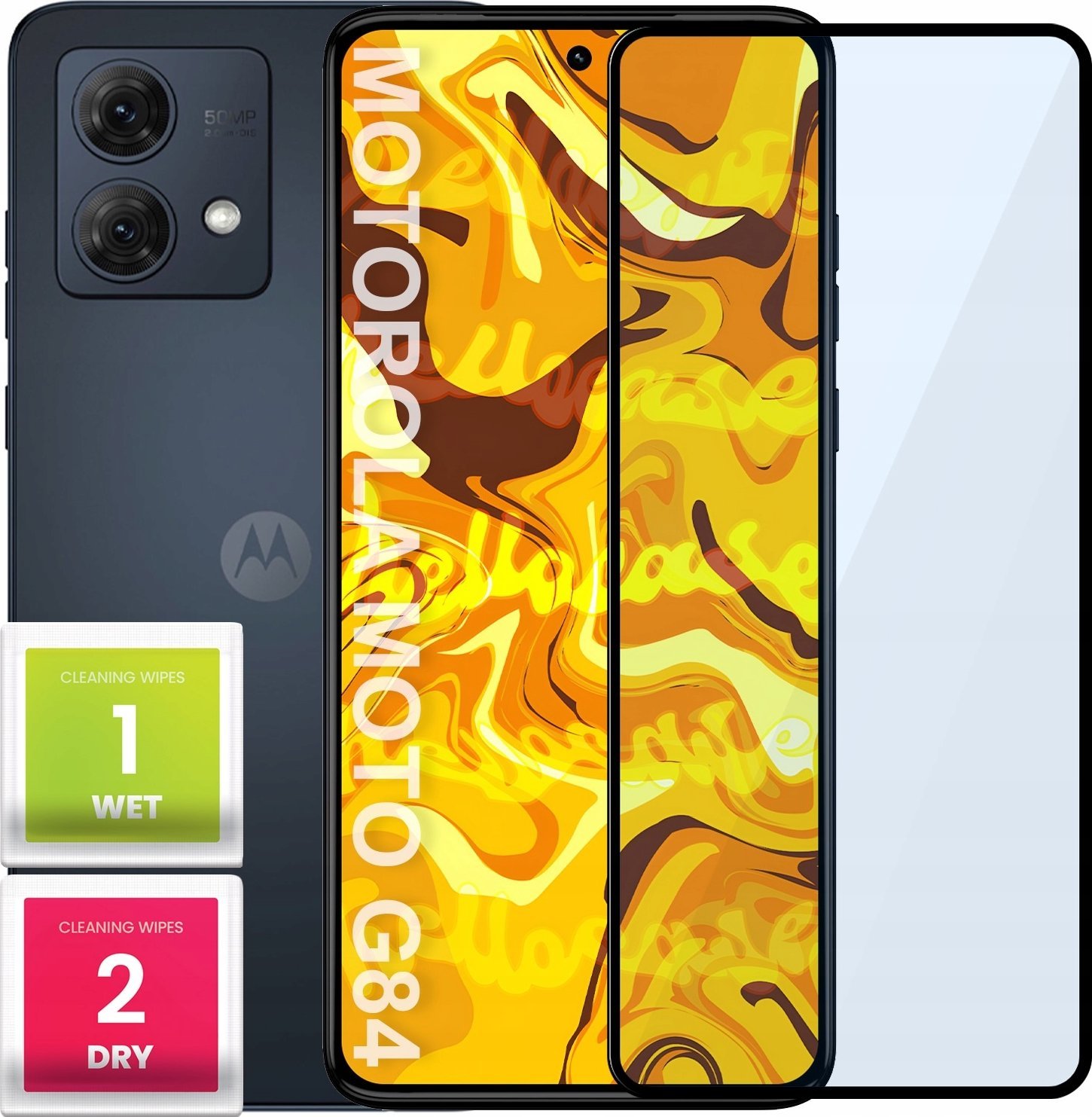 Hello Case SZKŁO HARTOWANE DO MOTOROLA MOTO G84 5G PEŁNE NA CAŁY EKRAN SZKIEŁKO SZYBKA