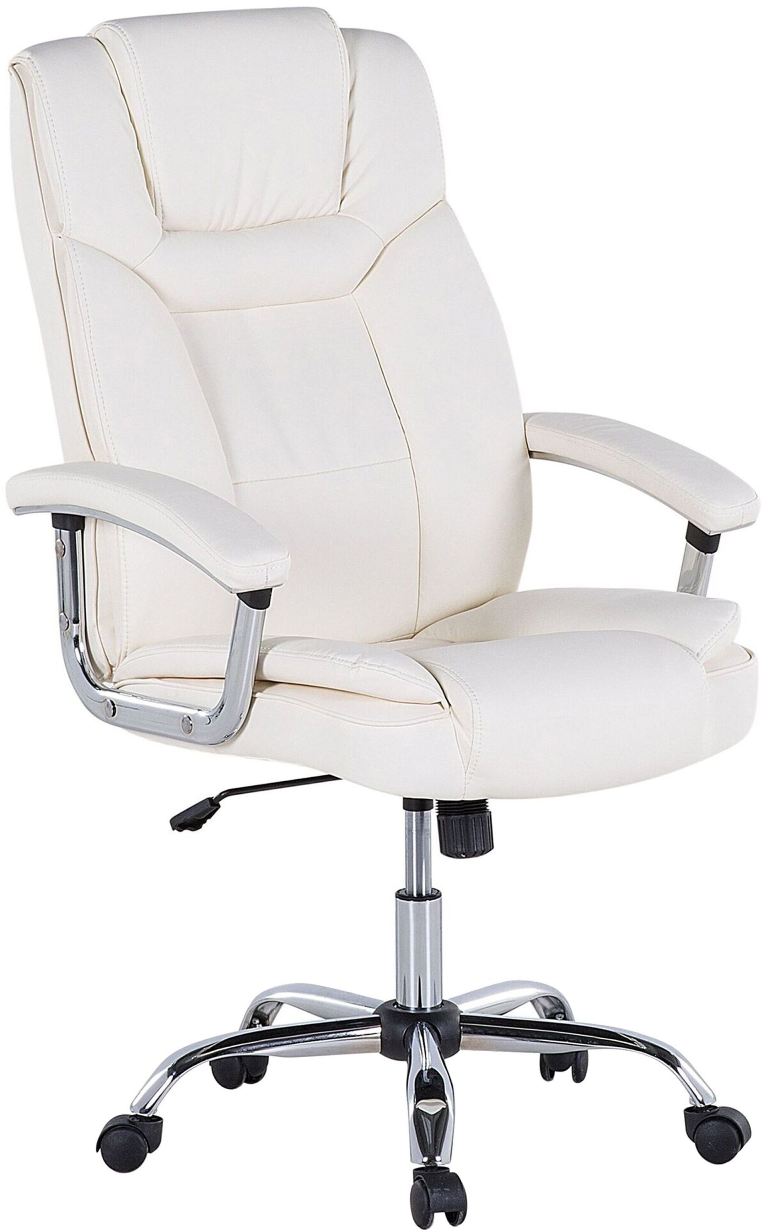 Krzesło biurowe Beliani Fotel biurowy regulowany beżowy ADVANCE