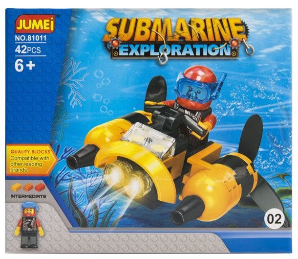 Klocki Jumei PODWODNA WYPRAWA 42 elementy, 14 x 12 cm